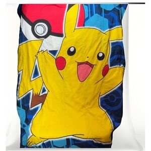 Pokemon Pikachu Comforter, Hat and Mega Construx Poke Ball Bundle Set Gift Pack